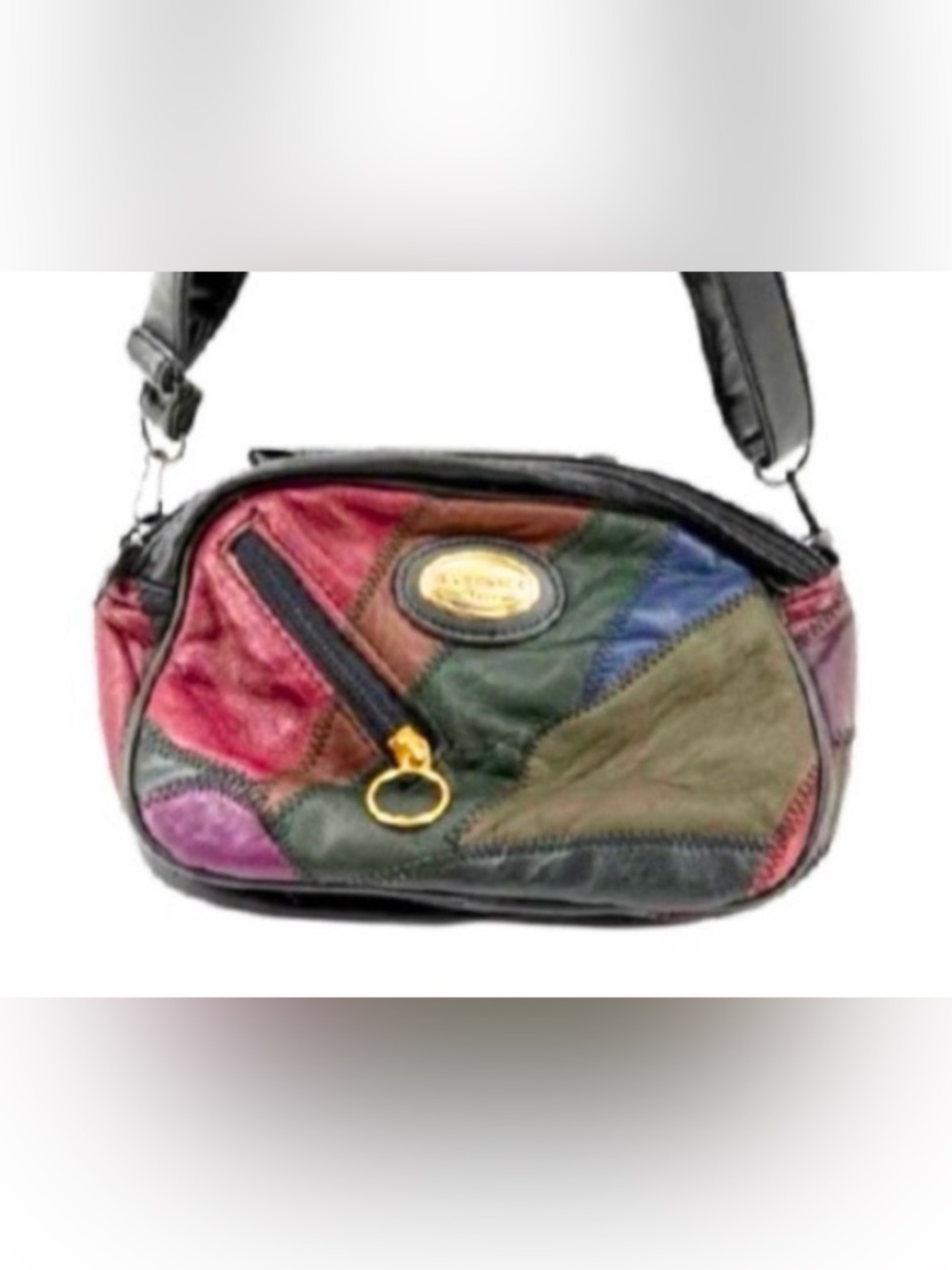 Vintage Gianni Versace Patchwork Camera Bag OR Crossbody - Picture 4 of 7